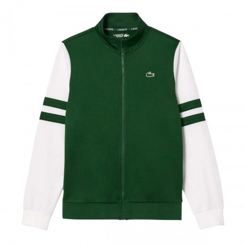 Front - Lacoste Unisex Adult Sportsuit Striped Tennis Jacket