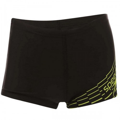 Front - Speedo Boys Medley Logo Swim Shorts
