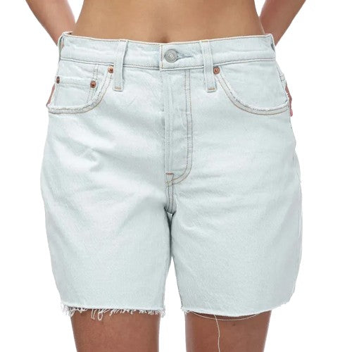 Front - Levis Womens/Ladies 501 Mid Thigh Shorts