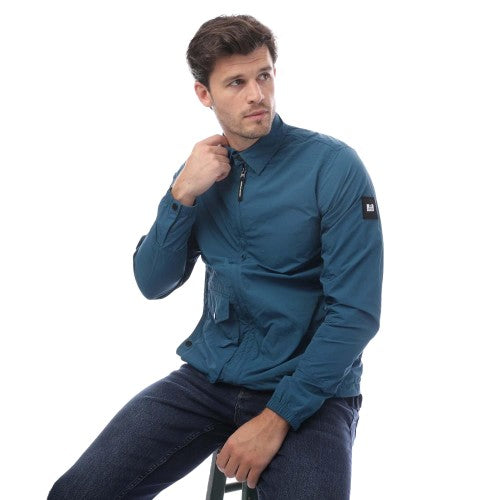 Front - Weekend Offender Mens Granville Overshirt