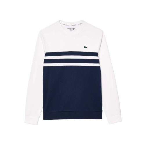 Front - Lacoste Mens Interlock Stretch Tennis Sweatshirt