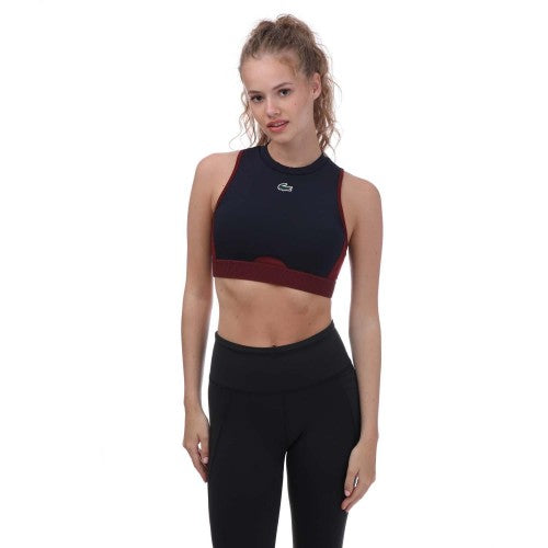 Front - Lacoste Womens/Ladies Sport Stretch Sports Bra