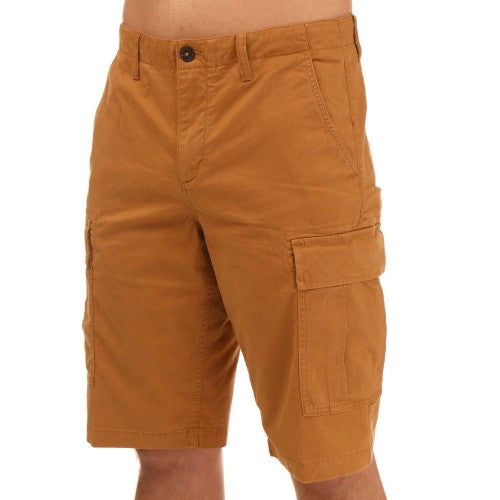 Front - Timberland Mens Outdoor Relaxed Fit Cargo Shorts
