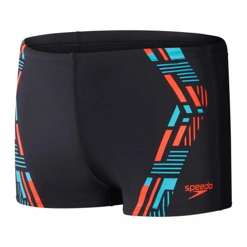 Front - Speedo Mens Tech Swim Shorts