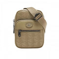 Front - Lacoste Monogram Leather Satchel