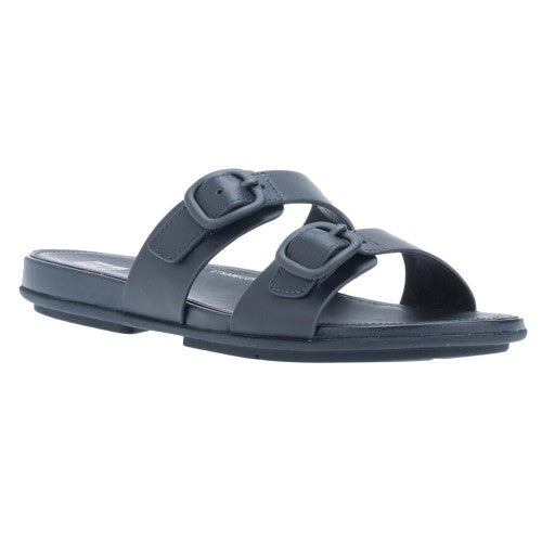 Front - FitFlop Womens/Ladies Gracie Leather Double Buckle Sandals