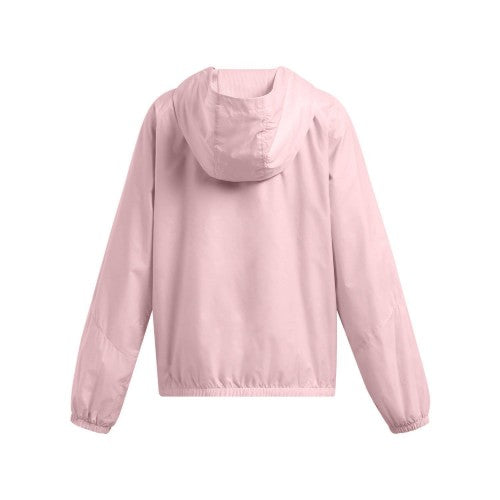 Pink - Back - Under Armour Girls Sportstyle Windbreaker