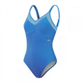 Front - Speedo Womens/Ladies Shaping Mesh Detail One Piece Swimsuit