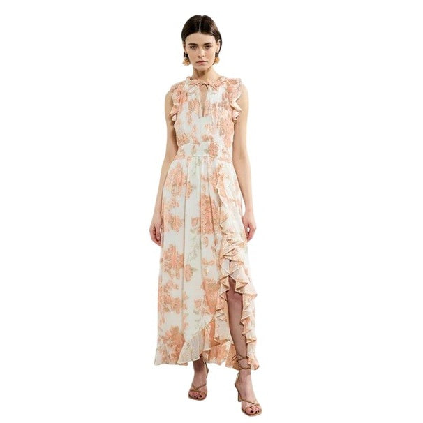 Ballet Pink - Lifestyle - French Connection Womens-Ladies Elko Keyhole Maxi Dress