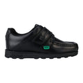 Front - Kickers Boys Fragma Lo Leather Straps Shoes