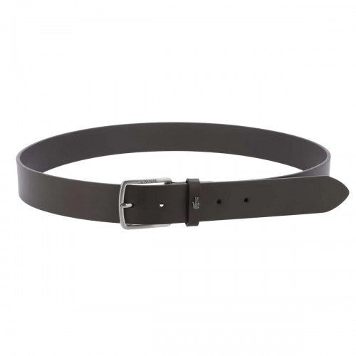 Front - Lacoste Plain Leather Belt