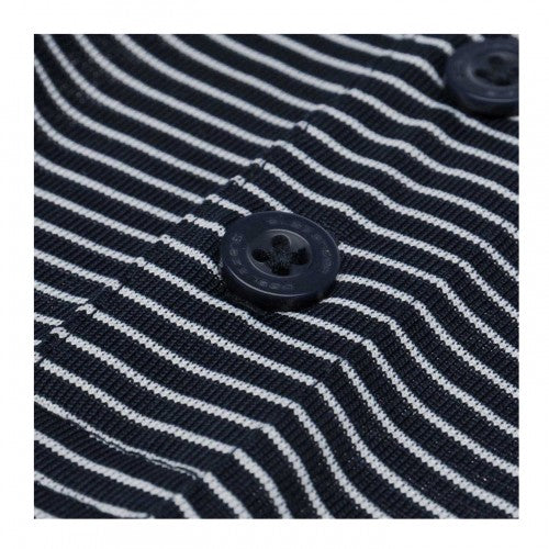 Navy - Pack Shot - Slazenger Mens Micro-Stripe Golf Polo Shirt