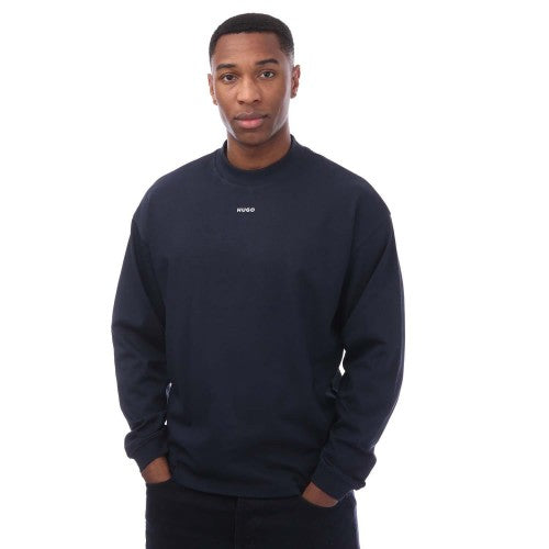 Front - Hugo Boss Mens Logo Printed Relaxed Fit T-Shirt