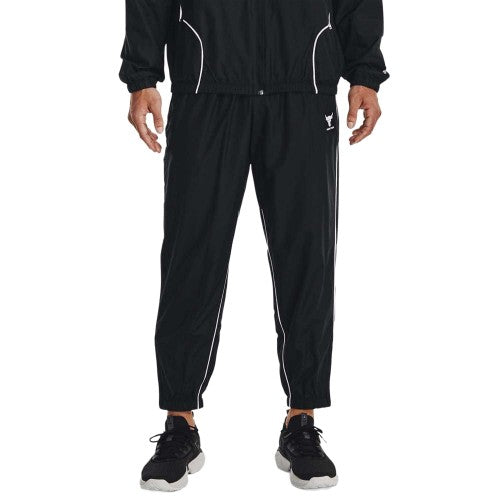 Front - Under Armour Mens Project Rock Woven Jogging Bottoms