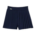 Front - Lacoste Womens/Ladies Lined Pleated Tennis Shorts