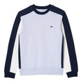 Front - Lacoste Mens Colour Block Crew Neck Sweatshirt
