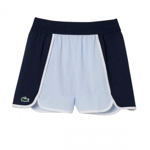 Front - Lacoste Womens/Ladies Diamond Taffeta Stretch Sport Shorts
