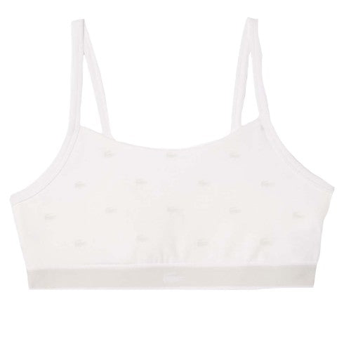 Front - Lacoste Womens/Ladies Cotton Stretch Bralette