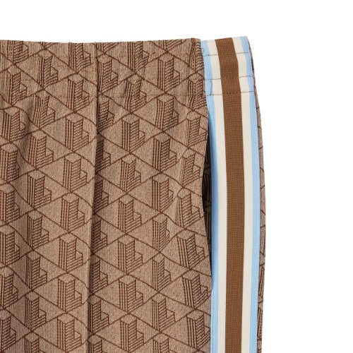 Front - Lacoste Womens/Ladies Monogram Flared Jogging Bottoms