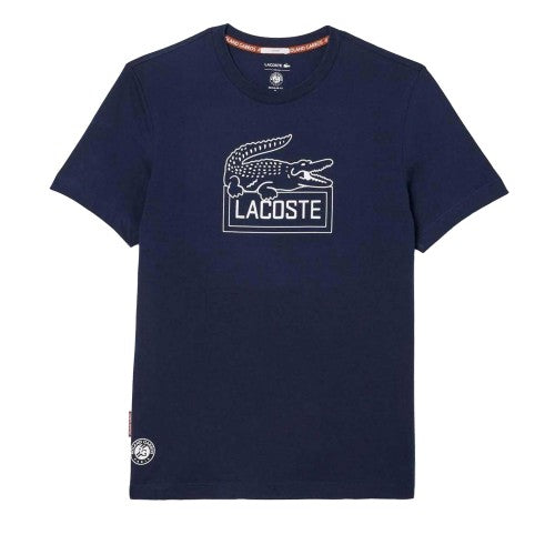 Front - Lacoste Unisex Adult Roland Garros Edition Ultra Dry Tennis T-Shirt