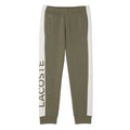 Front - Lacoste Childrens/Kids Fleece Printed Jogging Bottoms