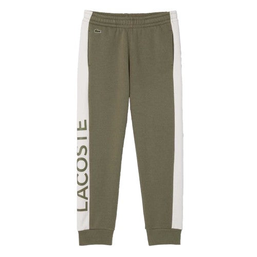 Front - Lacoste Childrens/Kids Fleece Printed Jogging Bottoms
