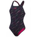 Front - Speedo Womens/Ladies Hyperboom Medalist All-Over Print One Piece Swimsuit