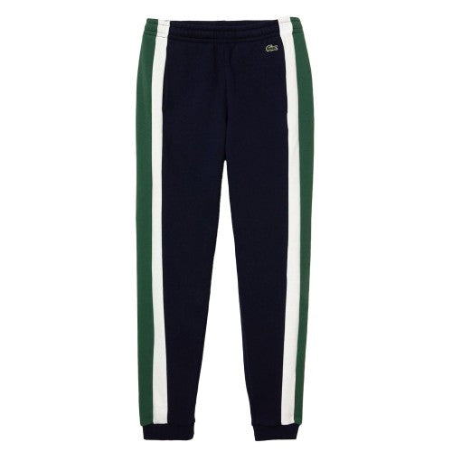 Front - Lacoste Mens Brushed Fleece Cut & Sew Jogging Bottoms