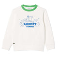 Front - Lacoste Childrens/Kids Printed Fleece Crew Neck Sweatshirt