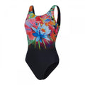 Front - Speedo Womens/Ladies Floral U-Back One Piece Swimsuit