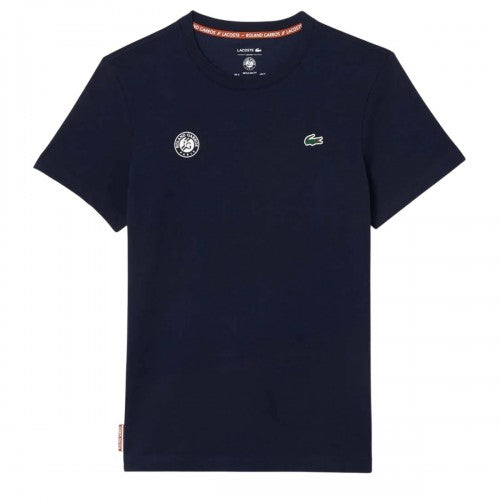 Front - Lacoste Mens Roland-Garros Ultra Dry Tennis T-Shirt