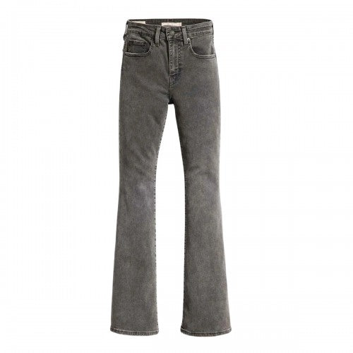 Front - Levis Womens/Ladies 726 Leather Patch High Rise Jeans