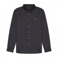Front - Lyle & Scott Mens Denim Button-Down Shirt