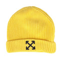 Front - Off White Childrens/Kids Arrow Beanie