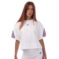 Front - Adidas Womens/Ladies Future Icons 3 Stripes T-Shirt