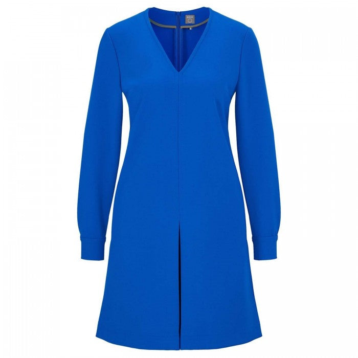 Front - Boss Womens/Ladies Ditama A-line Long-Sleeved Dress