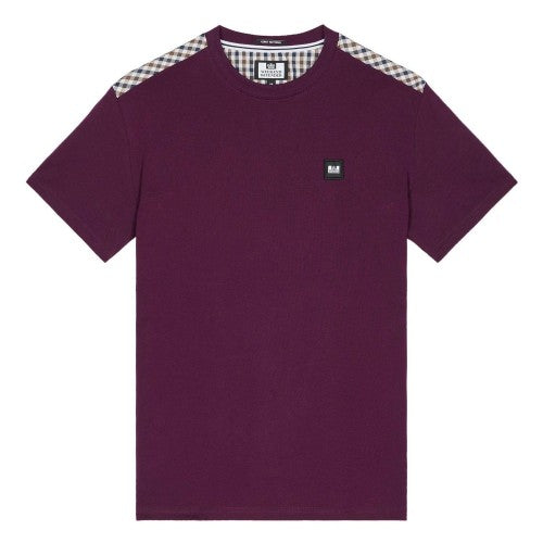 Front - Weekend Offender Mens Diaz Checked T-Shirt