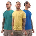 Front - Farah Mens Jeston T-Shirt (Pack of 3)