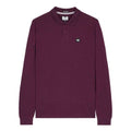 Front - Weekend Offender Mens Dice Badge Long-Sleeved Polo Shirt