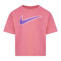 Front - Nike Girls Swoosh Varsity T-Shirt