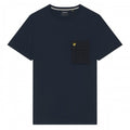 Front - Lyle & Scott Mens Woven Pocket T-Shirt