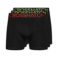 Front - Crosshatch Mens Chasma Boxer Shorts (Pack of 3)