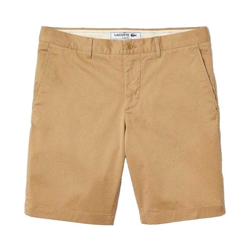 Front - Lacoste Mens Cotton Stretch Slim Casual Shorts
