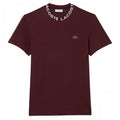 Front - Lacoste Mens Pique Jacquard T-Shirt
