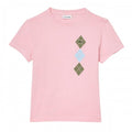 Front - Lacoste Childrens/Kids Argyle T-Shirt
