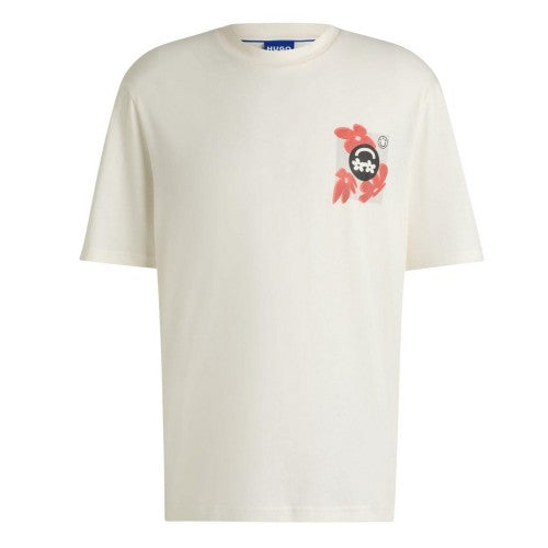 Front - Hugo Mens Nufloro Logo T-Shirt