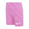 Front - Nike Girls Swoosh Logo Biker Shorts