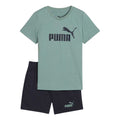 Front - Puma Childrens/Kids Essential Logo T-Shirt & Shorts Set