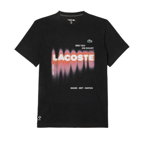 Front - Lacoste Mens Tennis X Daniil Medvedev T-Shirt