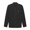 Front - Lyle & Scott Mens Jersey Loop Back Bomber Jacket